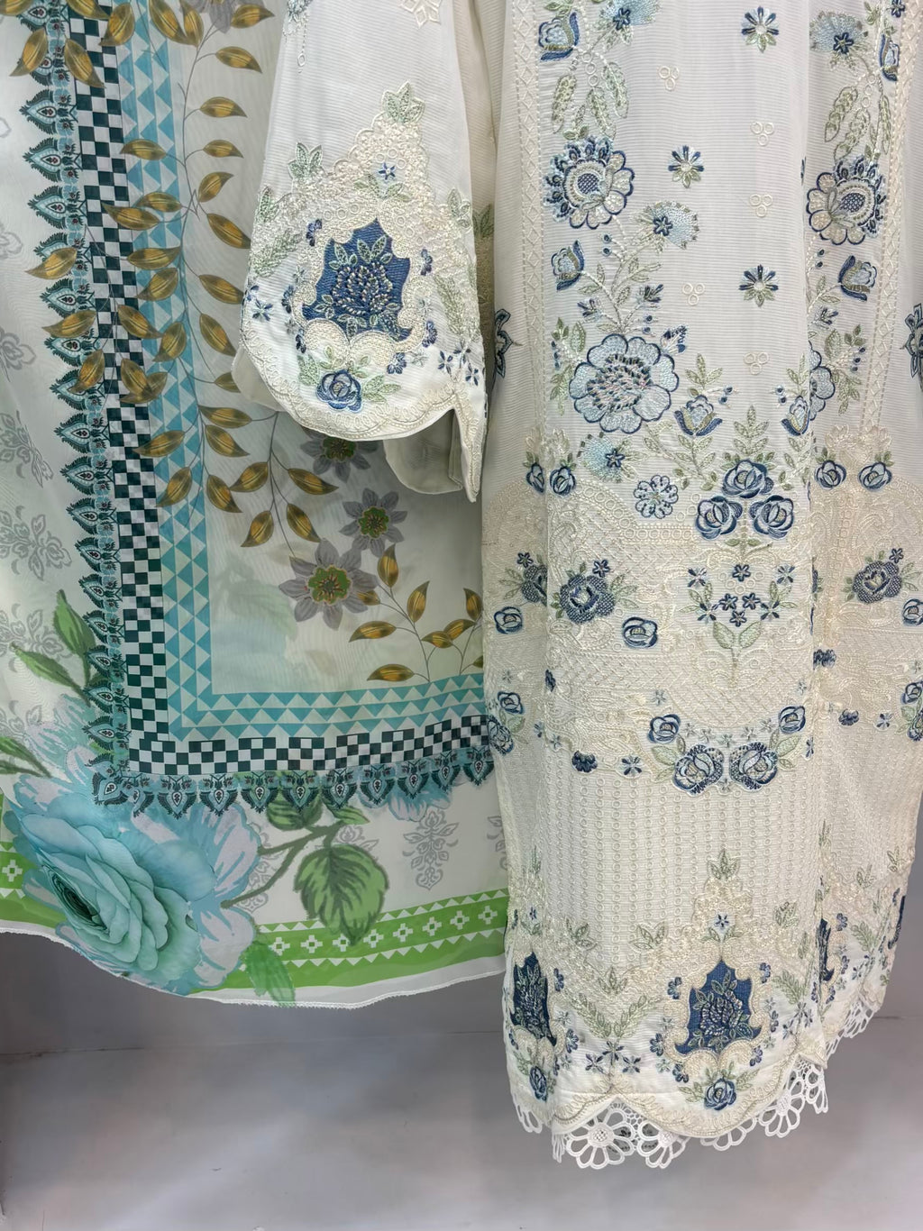 Ivory Bloom Exclusive Cambric Cotton C03-A | Stitched | Summers | 3 Piece.