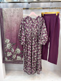 Purple Bloom Printed Lawn Frawk PLF03-A | Stitched | 3 Piece
