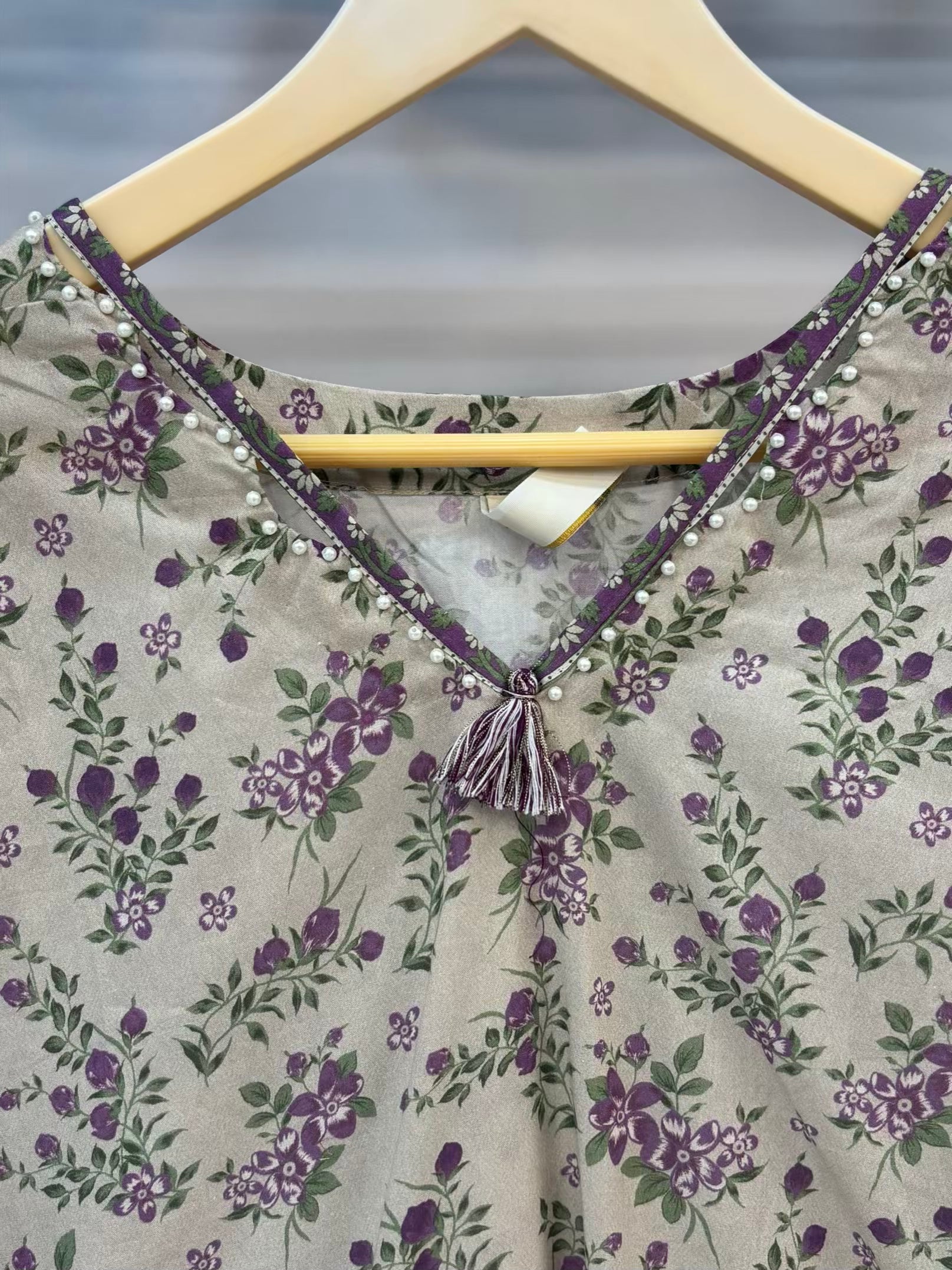 Creamy Lavender Exclusive Printed Lawn PL19-B | Summers | Stitched | 3 Piece.