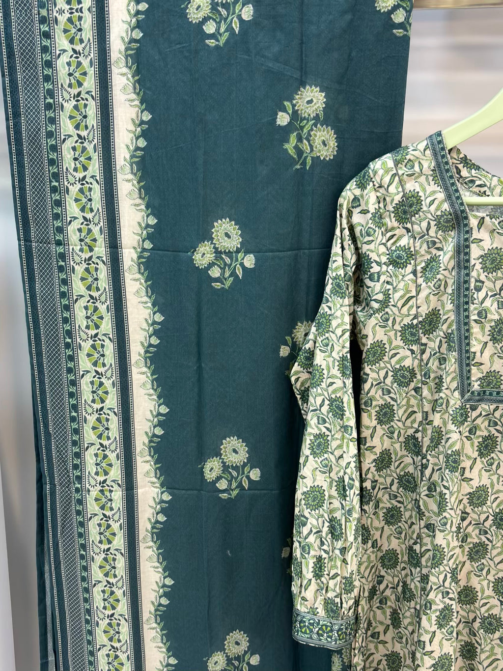 Blush Green Printed Lawn Frawk PLF02 | Stitched | 3 Piece
