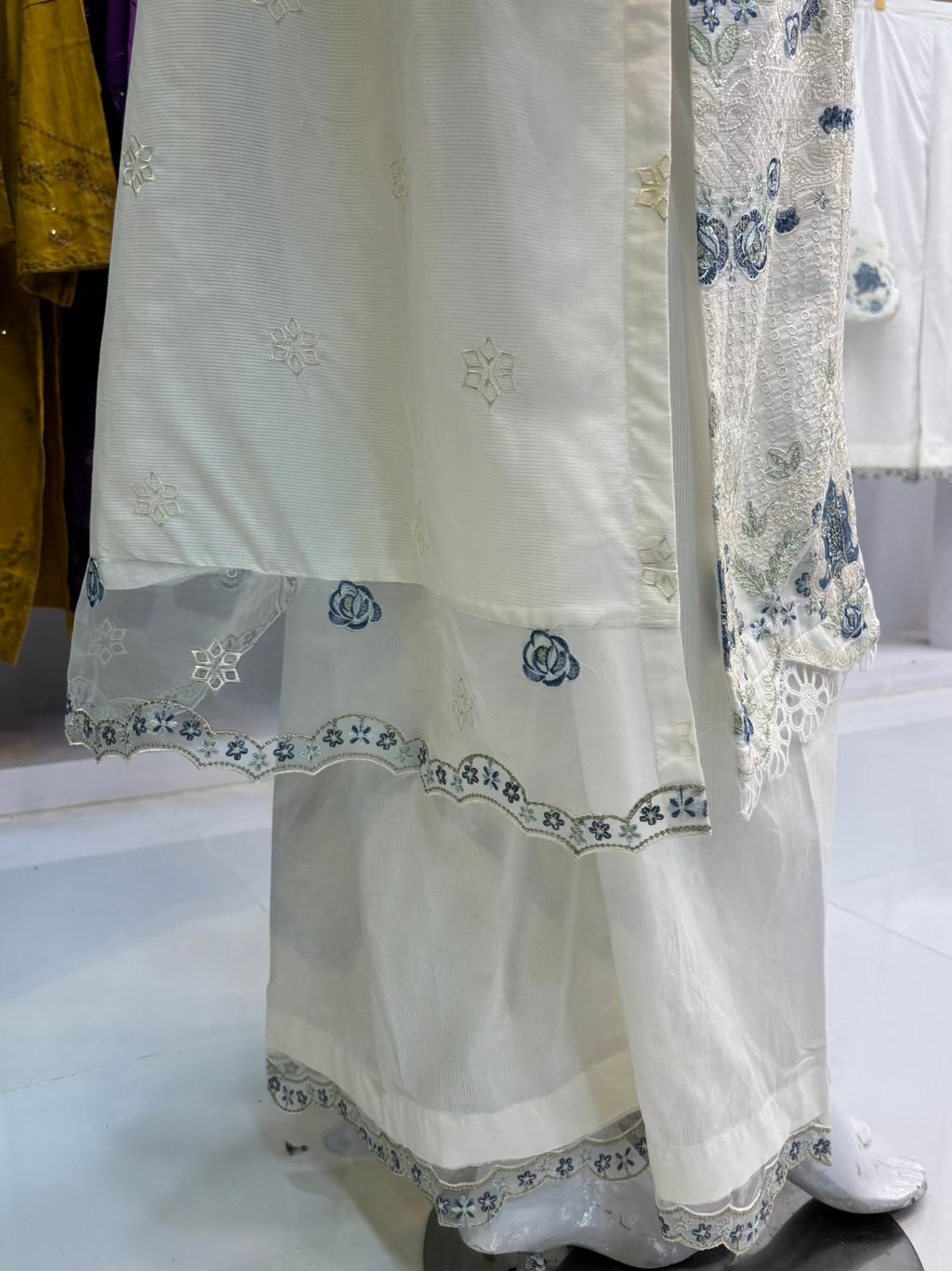 Ivory Bloom Exclusive Cambric Cotton C03-A | Stitched | Summers | 3 Piece.