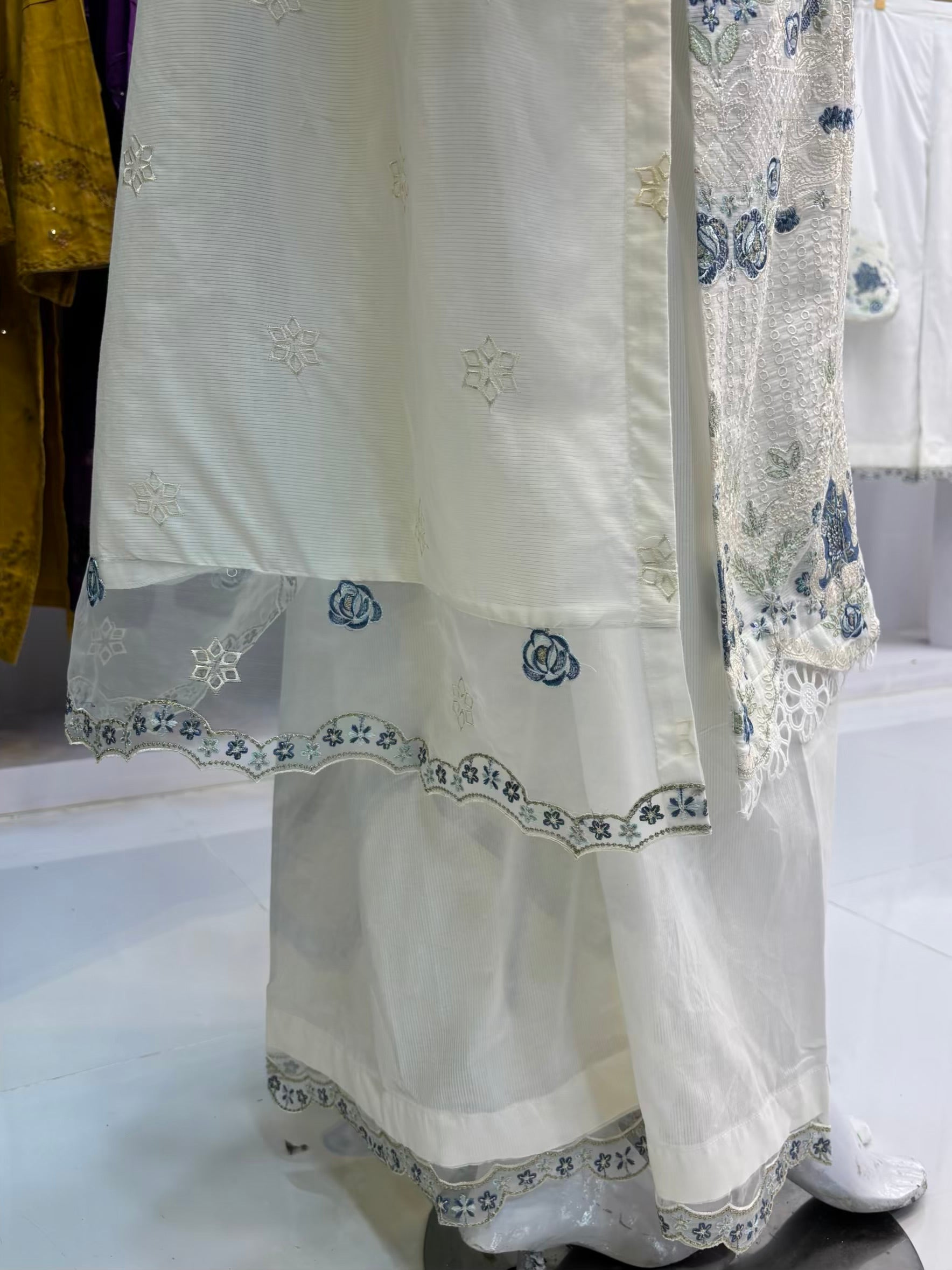 Ivory Bloom Exclusive Cambric Cotton C03-A | Stitched | Summers | 3 Piece.