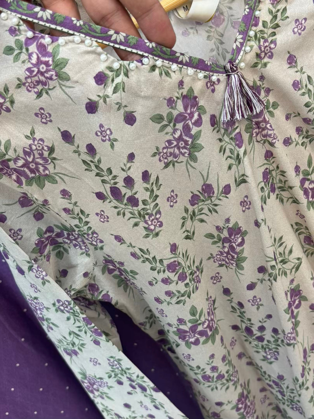 Creamy Lavender Exclusive Printed Lawn PL19-B | Summers | Stitched | 3 Piece.