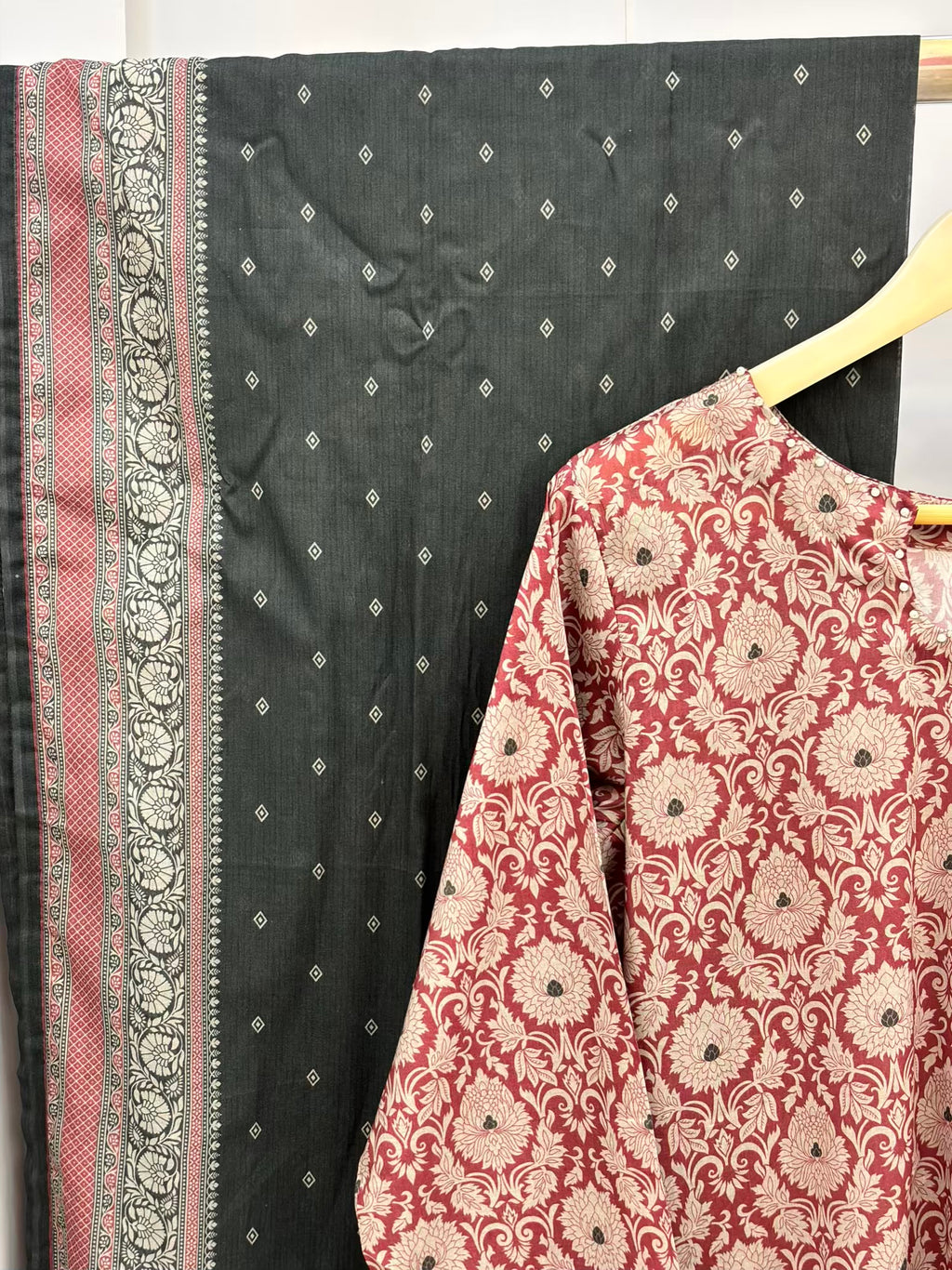 Berry Red Floral Exclusive Printed Lawn PL19-C | Summers | Stitched | 3 Piece