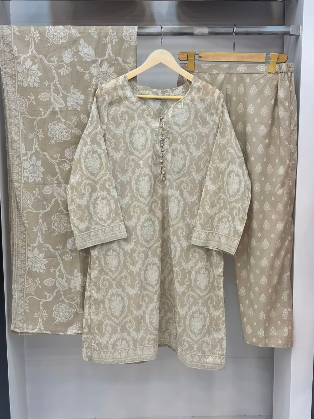 Cool Shades Beige Printed Lawn PL12-B | Summer | Stitched | 3 Piece