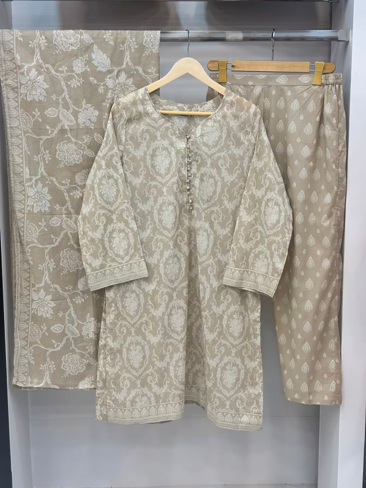 Cool Shades Beige Printed Lawn PL12-B | Summer | Stitched | 3 Piece