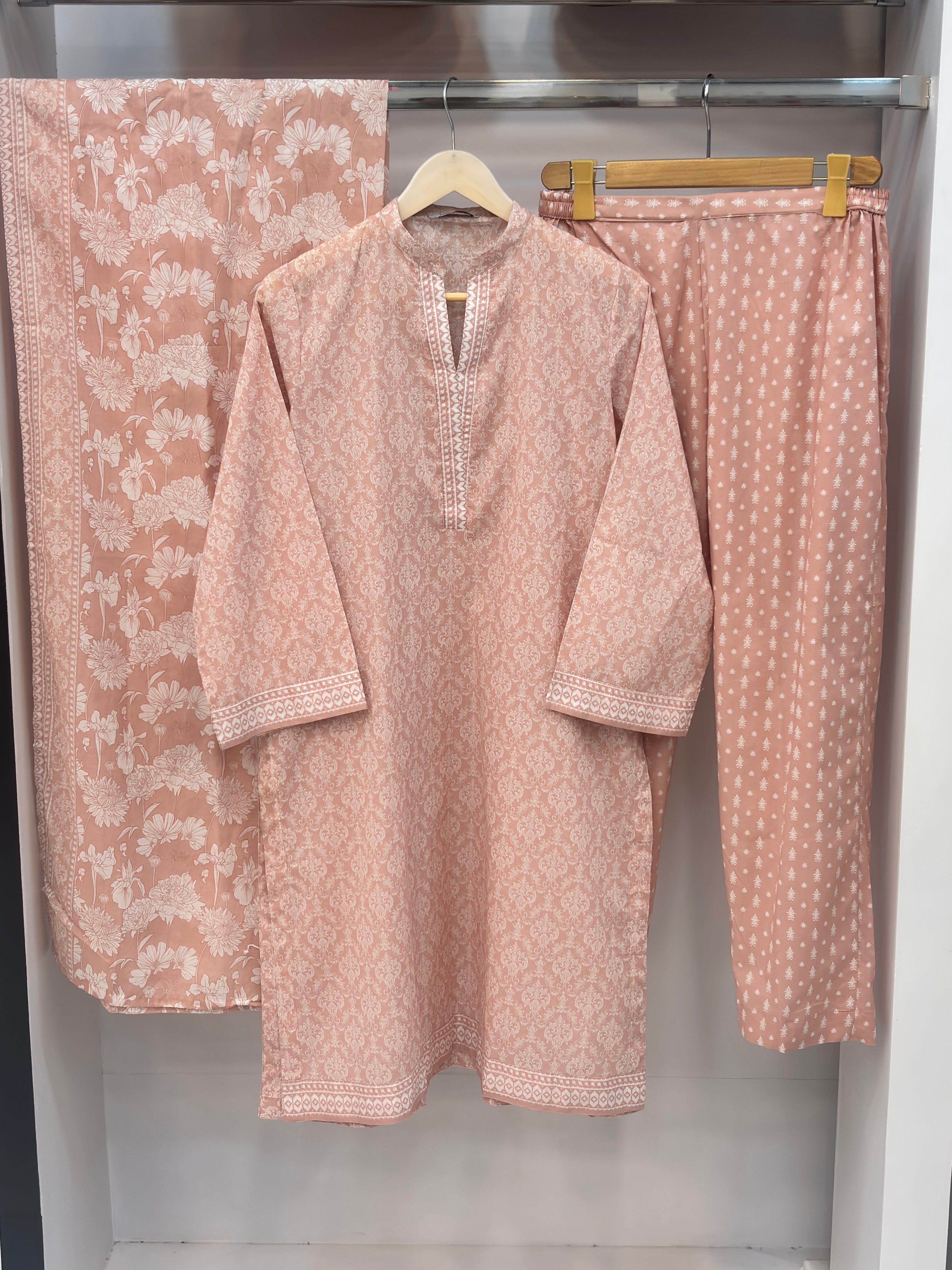 Cool Shades Blush Peach Printed Lawn PL12-C | Summer | Stitched | 3 Piece.