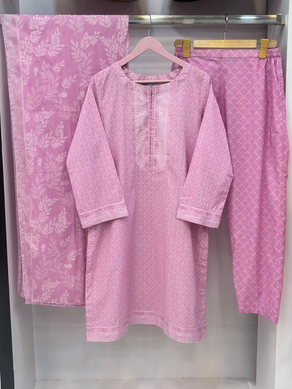 Cool Shades Candy Pink Printed Lawn PL12-E | Summer | Stitched | 3 Piece.