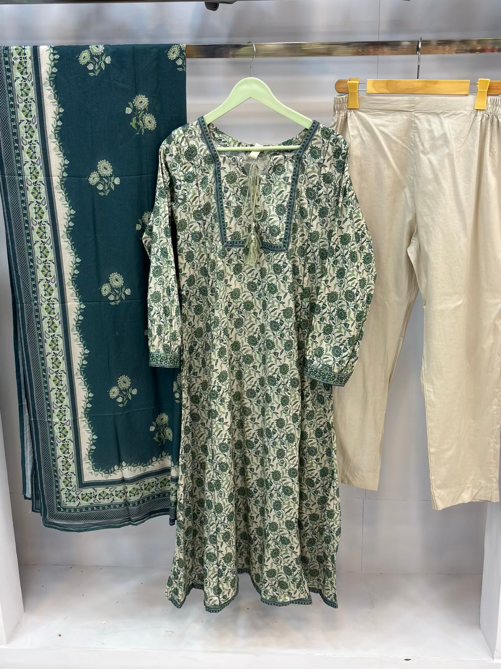 Blush Green Printed Lawn Frawk PLF02 | Stitched | 3 Piece