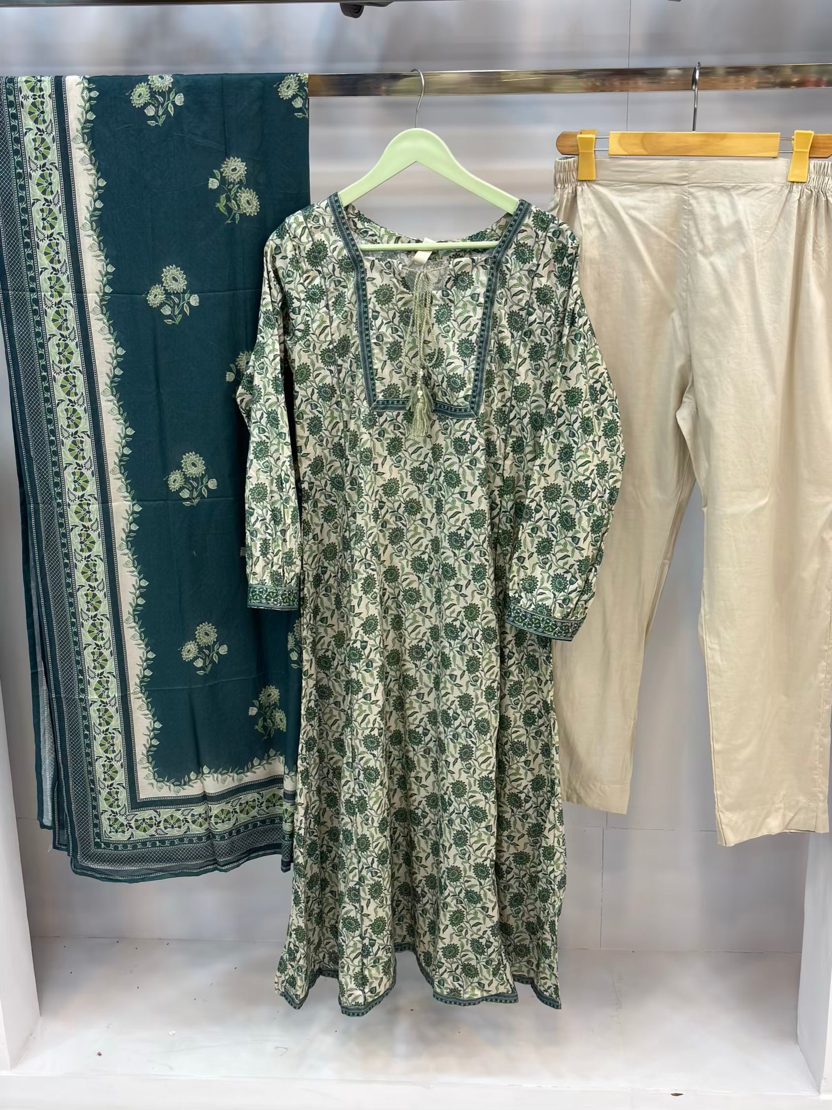 Blush Green Printed Lawn Frawk PLF02 | Stitched | 3 Piece