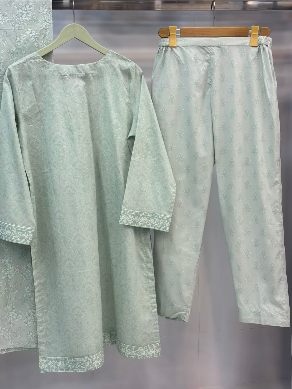 Cool Shades Mint Green Printed Lawn PL12-D | Summer | Stitched | 3 Piece.