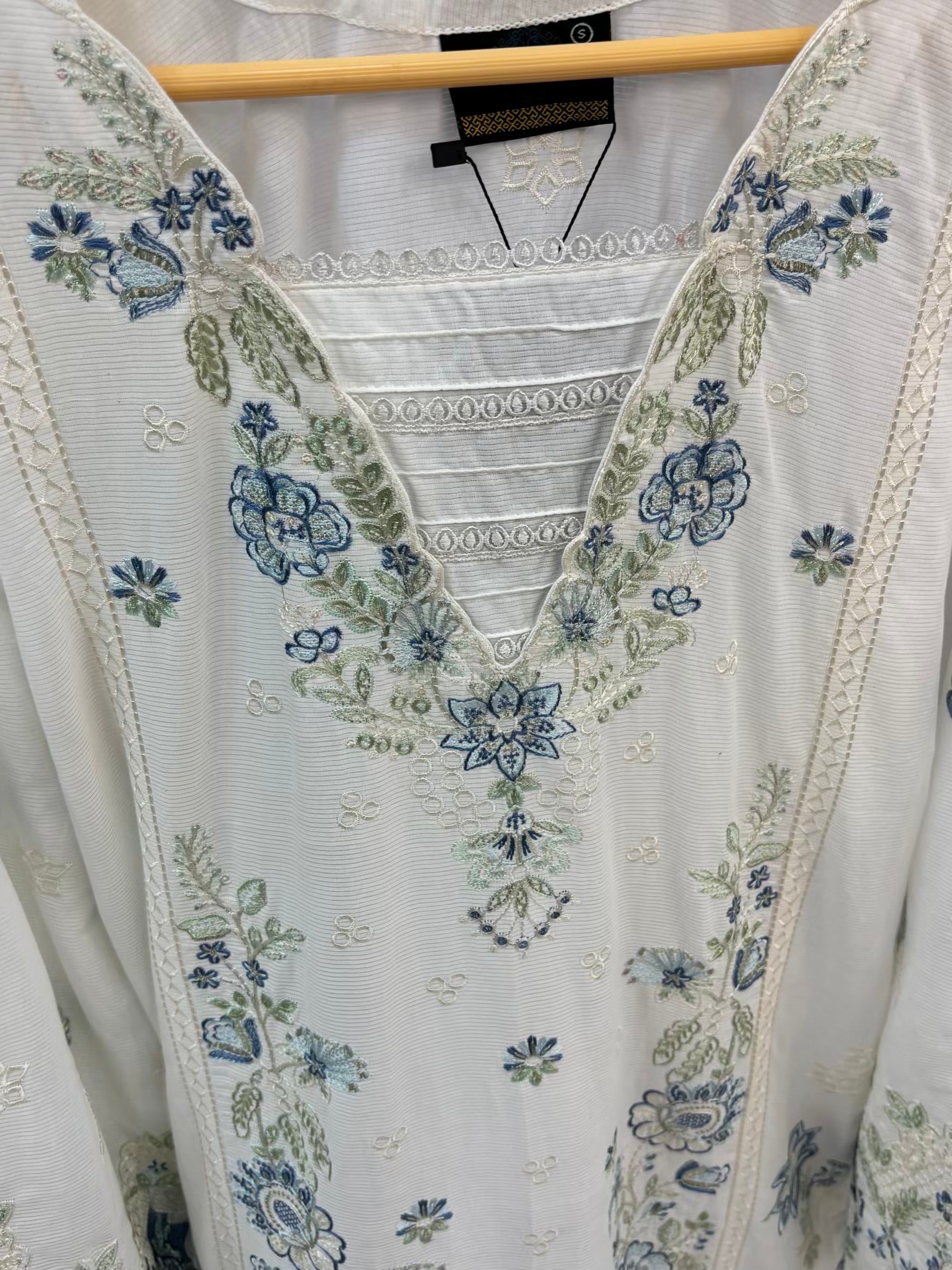 Ivory Bloom Exclusive Cambric Cotton C03-A | Stitched | Summers | 3 Piece.