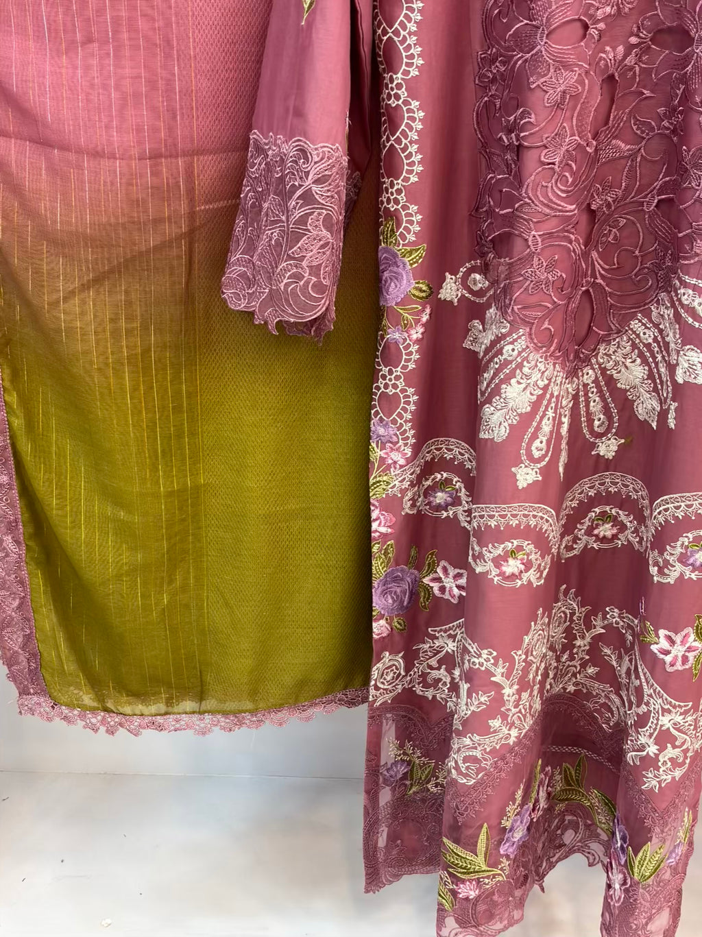 Serafina Blush Embroidered Exclusive Cambric Cotton C01-A | Stitched | 3 Piece