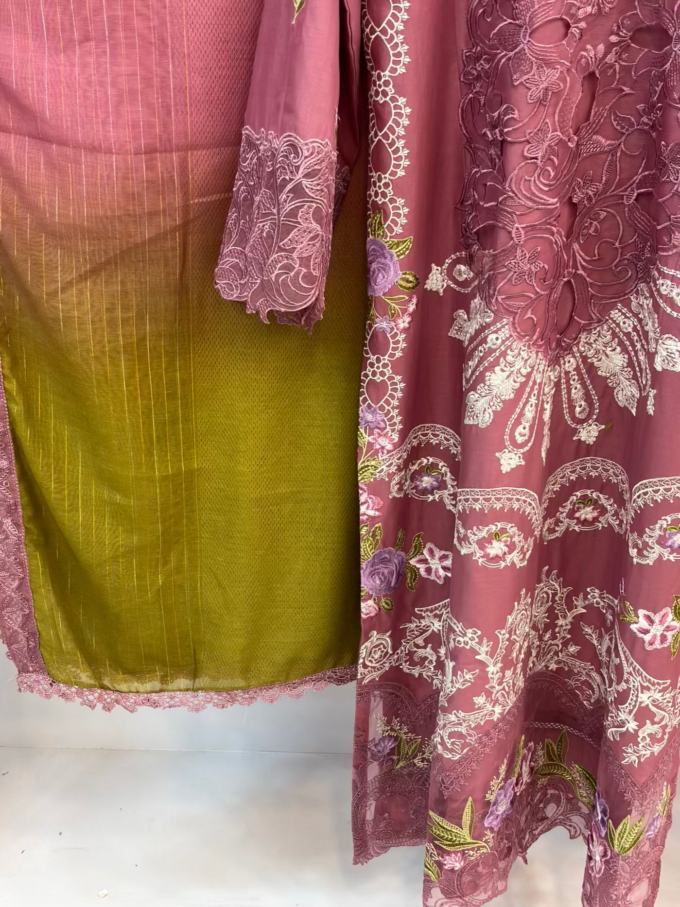 Serafina Blush Embroidered Exclusive Cambric Cotton C01-A | Stitched | 3 Piece