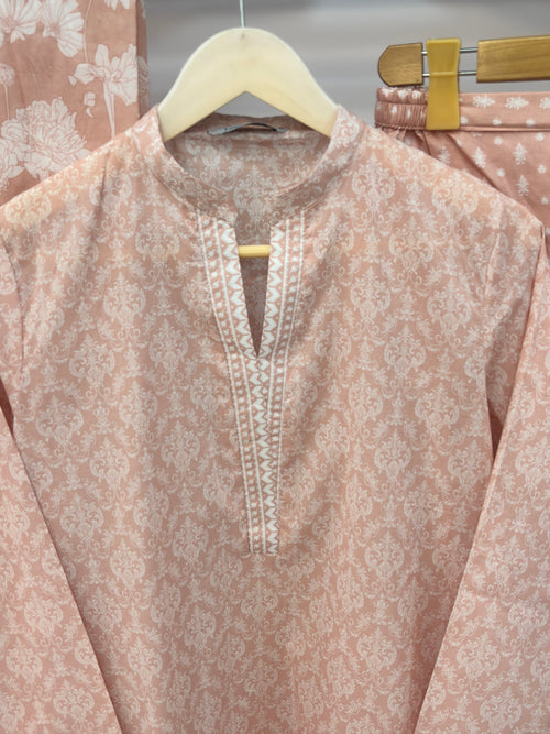 Cool Shades Blush Peach Printed Lawn PL12-C | Summer | Stitched | 3 Piece.
