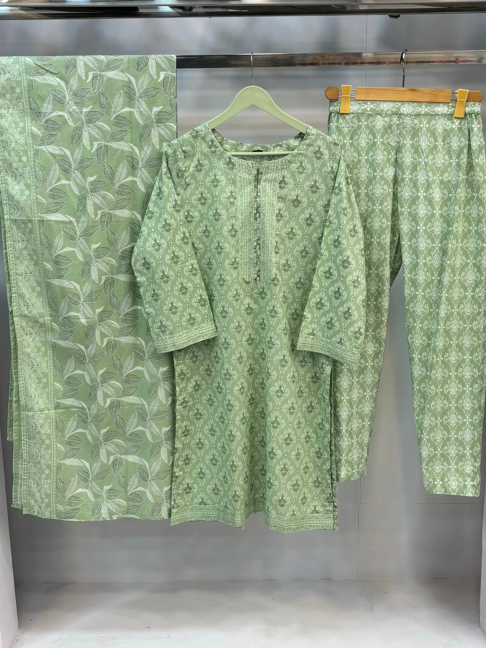 Cool Shades Mint Green Printed Lawn PL12-F | Summers | Stitched | 3 Piece
