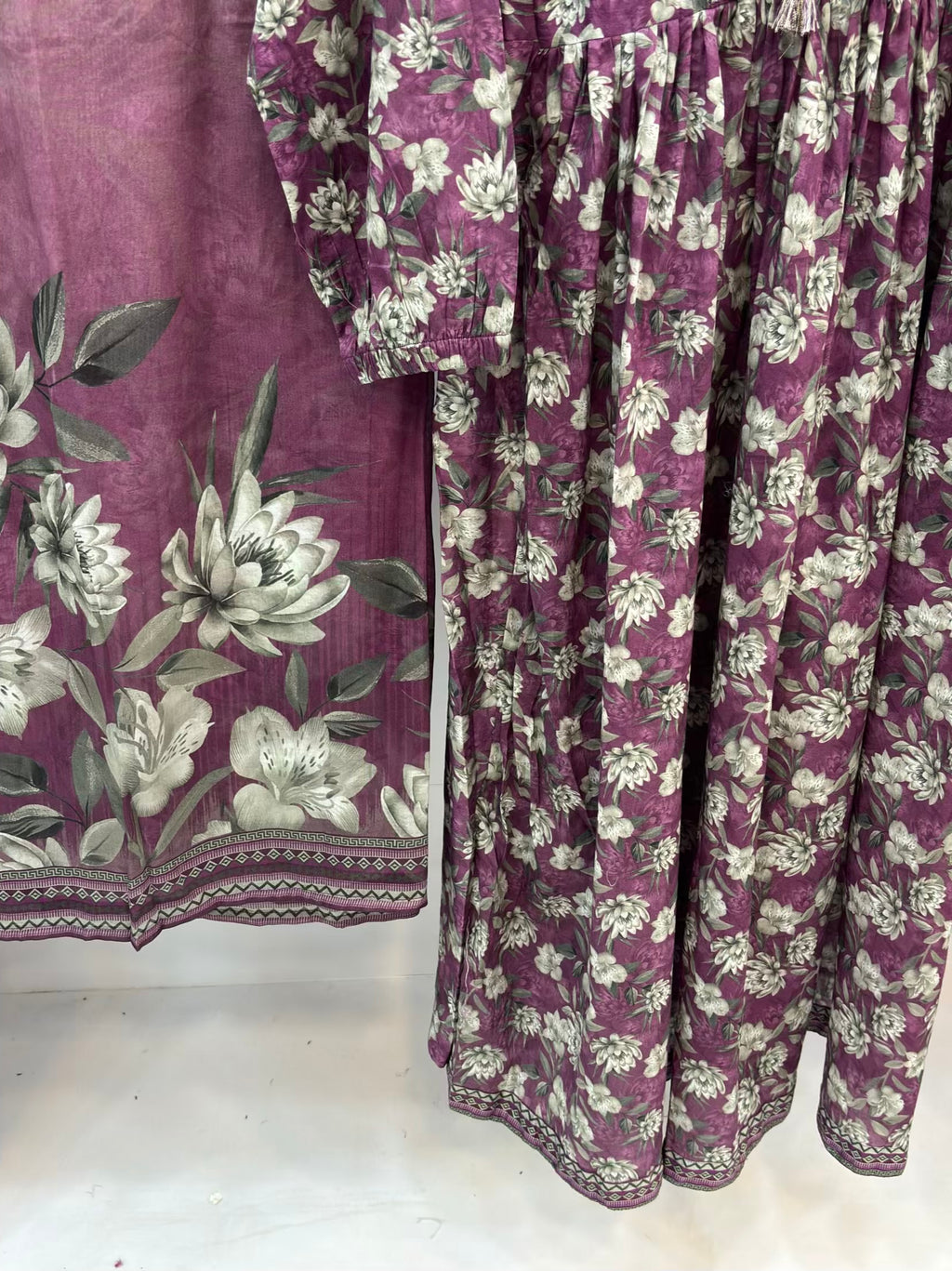 Purple Bloom Printed Lawn Frawk PLF03-A | Stitched | 3 Piece