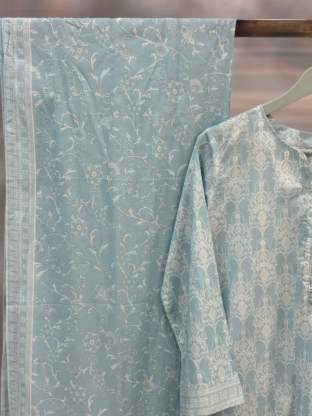 Cool Shades Powder Blue Printed Lawn PL12-G | Summers | Stitched | 3 Piece