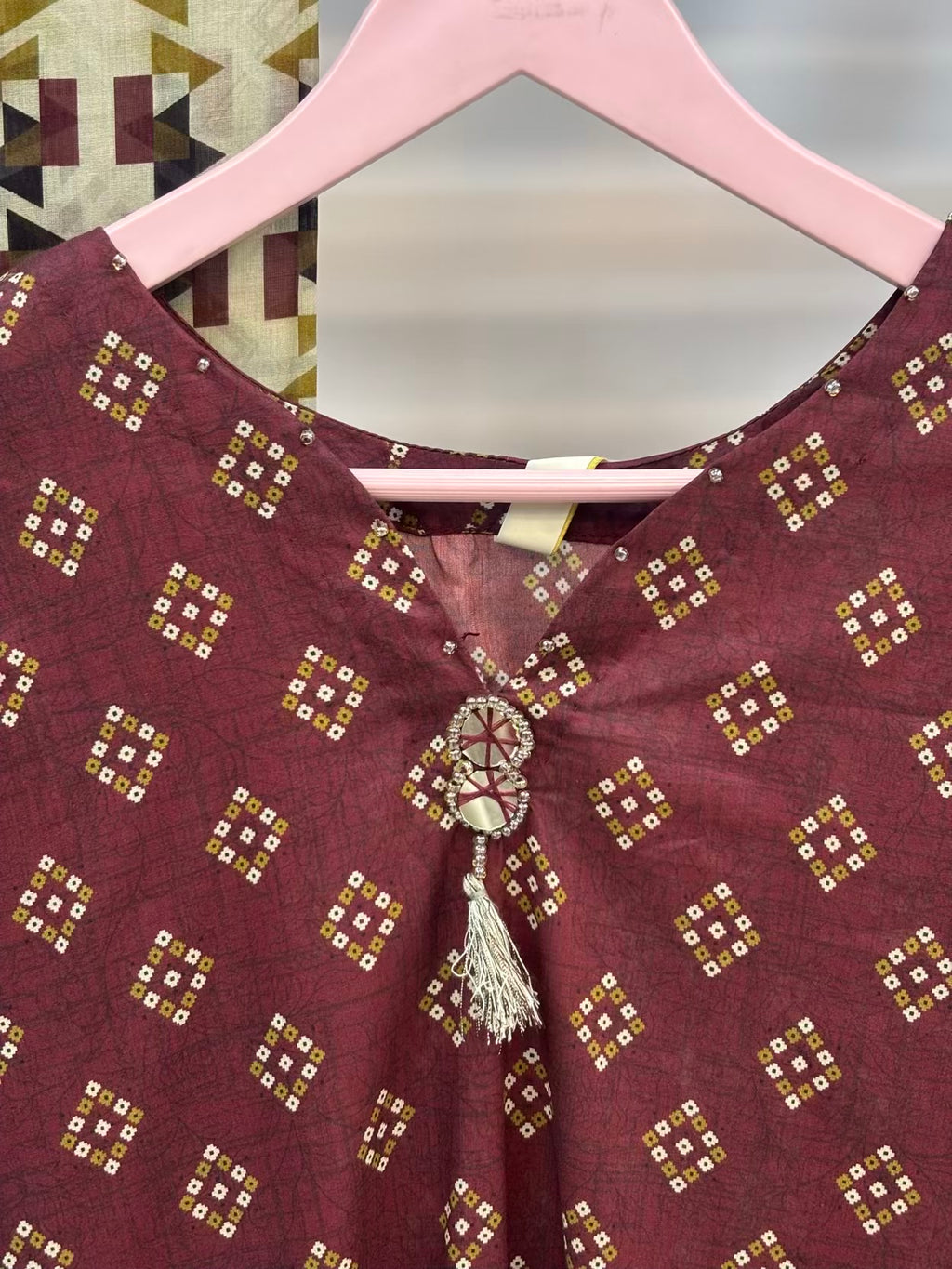 Dotted Mairoon Printed Lawn PL14-A | Summer | Stitched | 3 Piece.