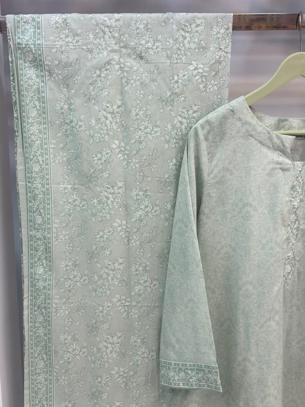 Cool Shades Mint Green Printed Lawn PL12-D | Summer | Stitched | 3 Piece.