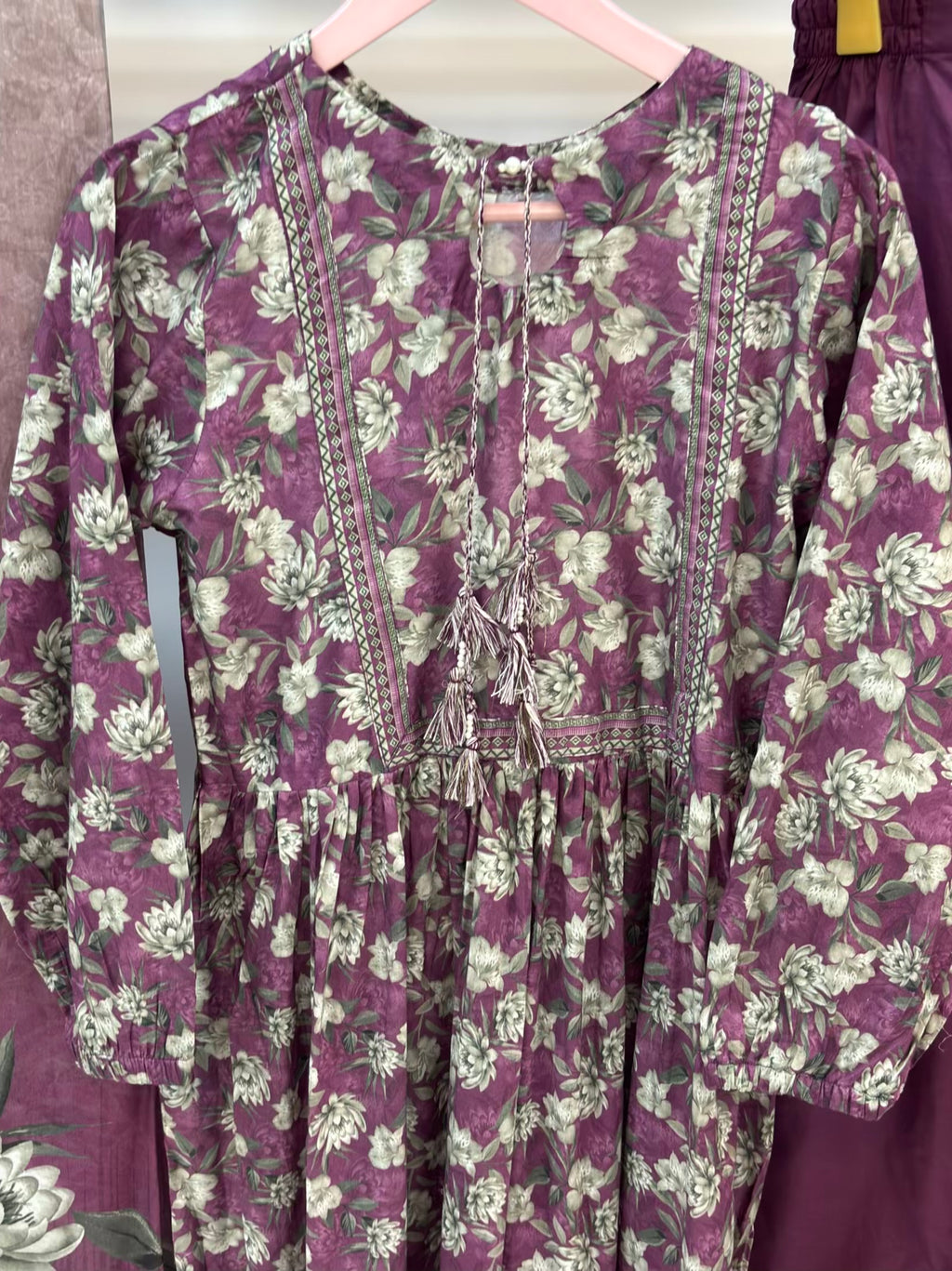 Purple Bloom Printed Lawn Frawk PLF03-A | Stitched | 3 Piece