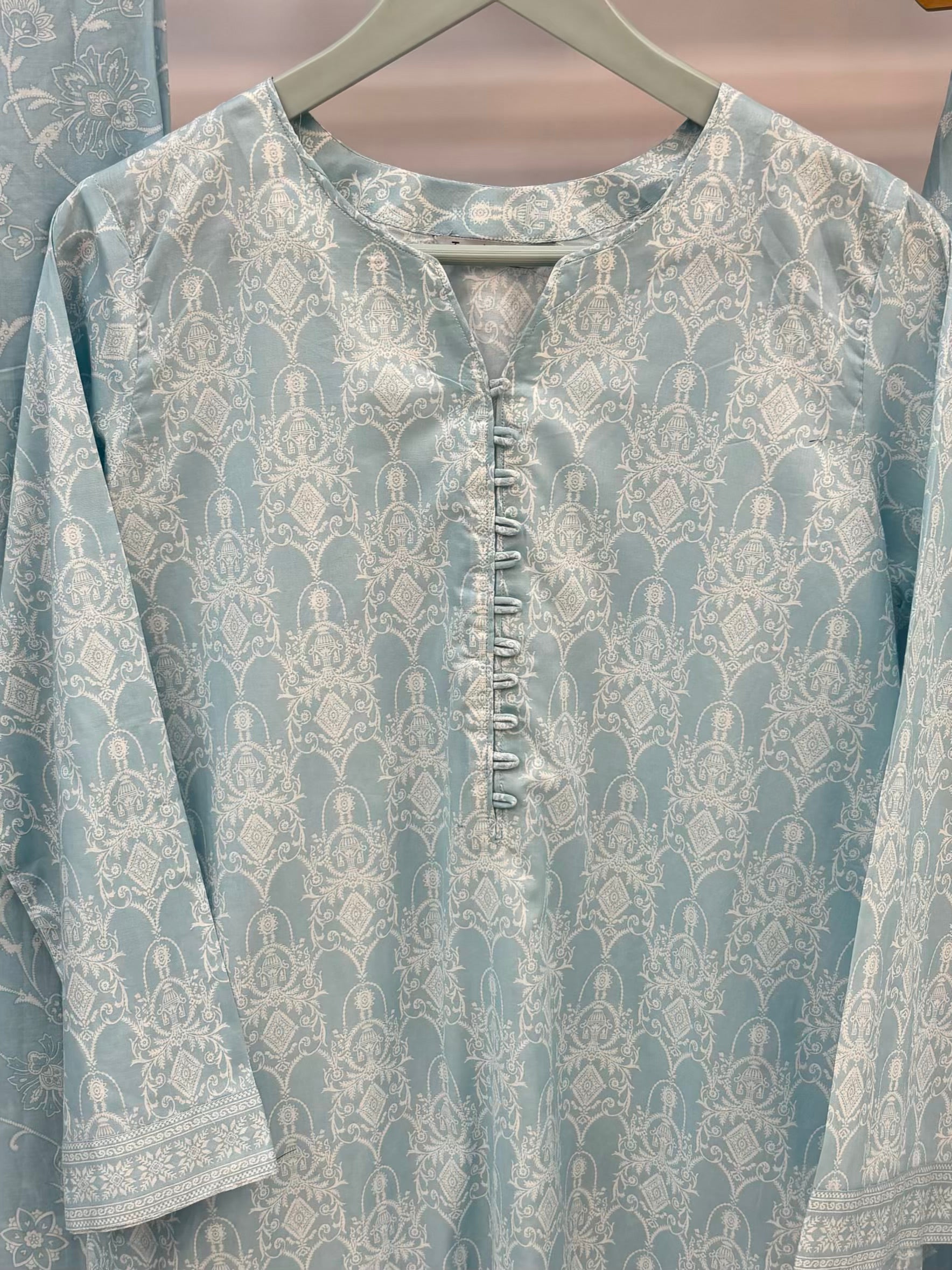Cool Shades Powder Blue Printed Lawn PL12-G | Summers | Stitched | 3 Piece