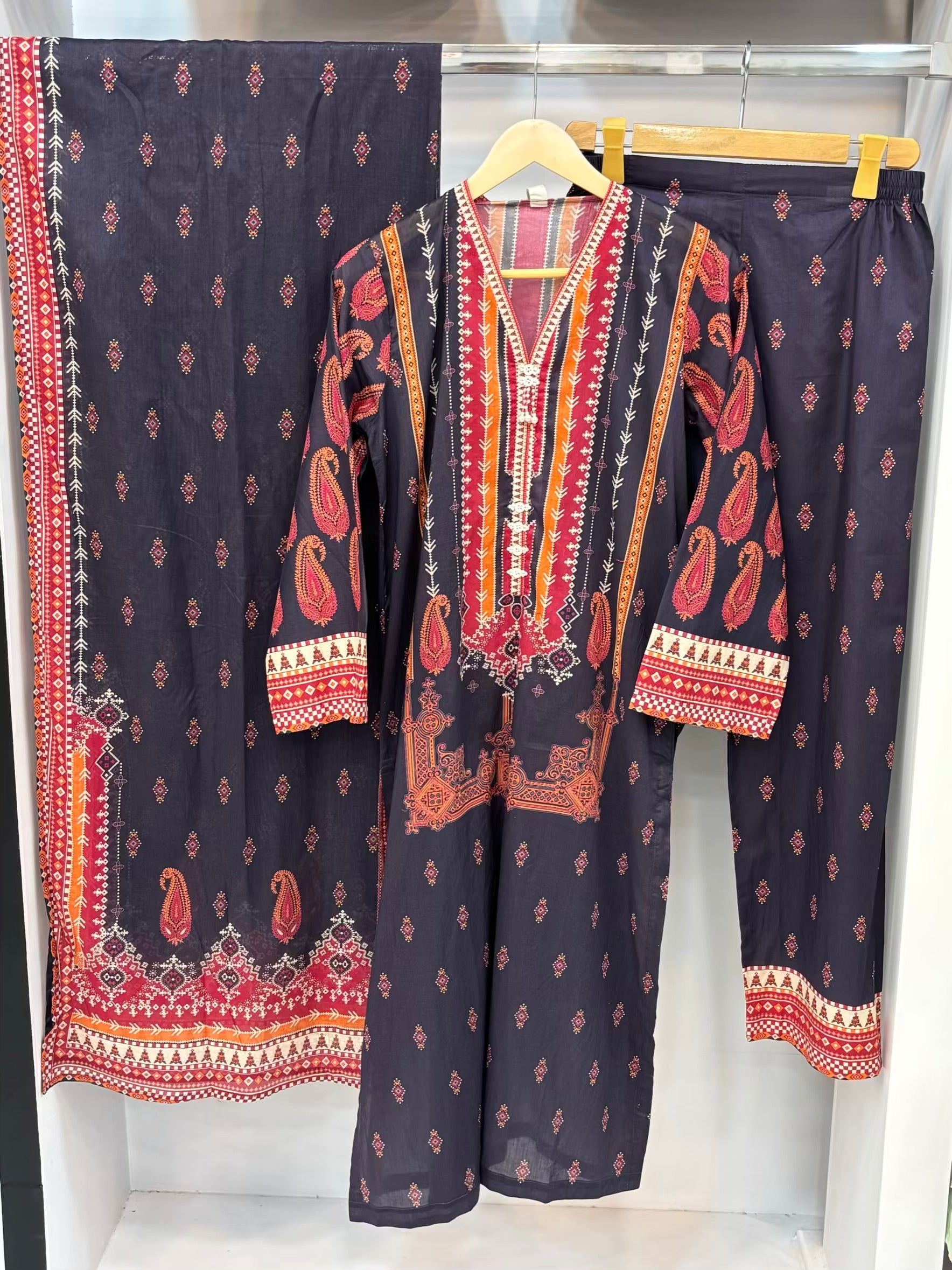 Crimson Heritage Exclusive Printed Lawn PL01-A | Stitched | 3 Piece