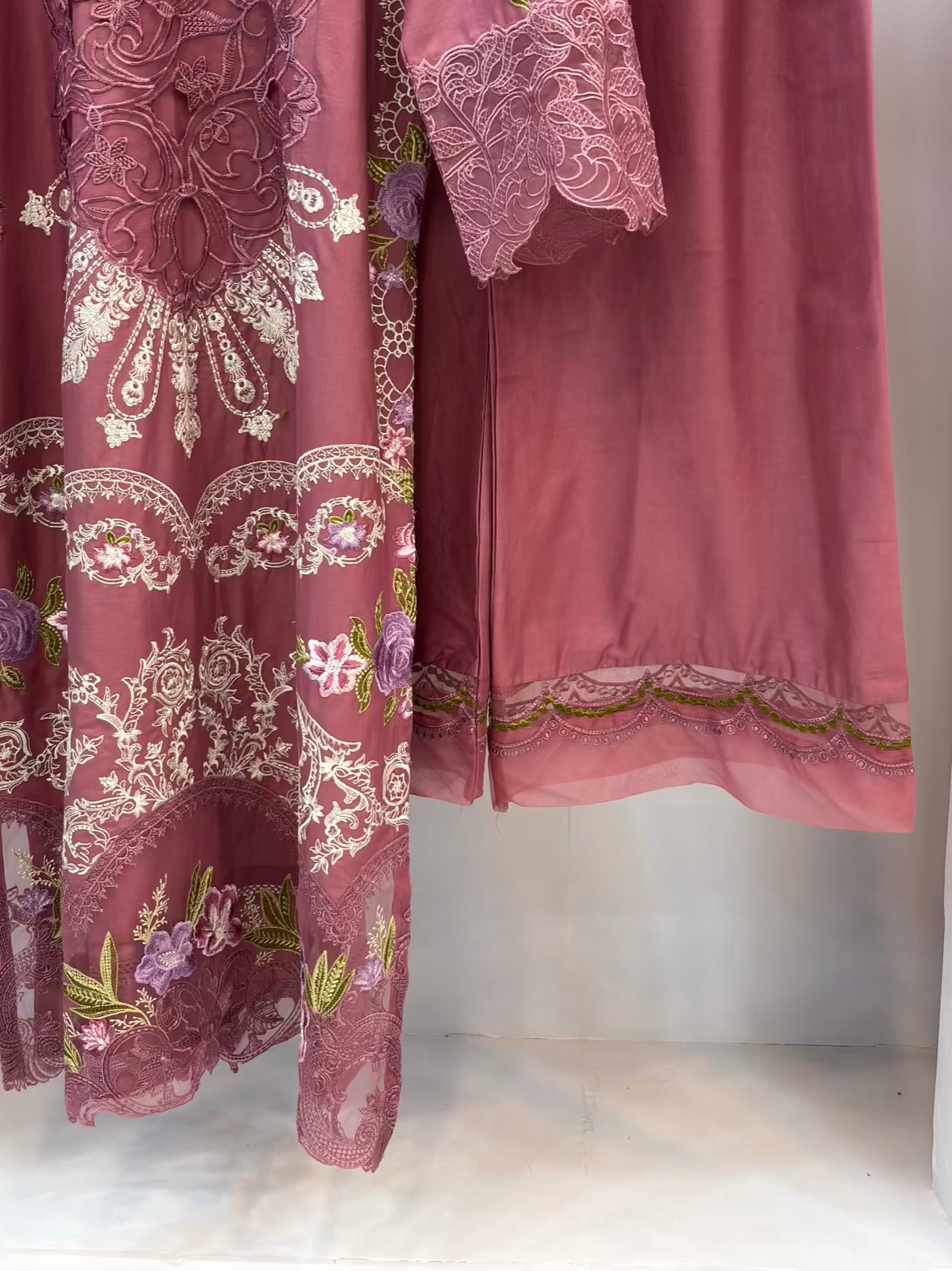 Serafina Blush Embroidered Exclusive Cambric Cotton C01-A | Stitched | 3 Piece
